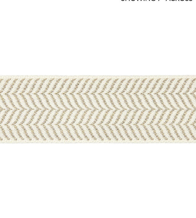 Scalamandre Artemis Tape Flax On Ivory Trim SC 0001T3294