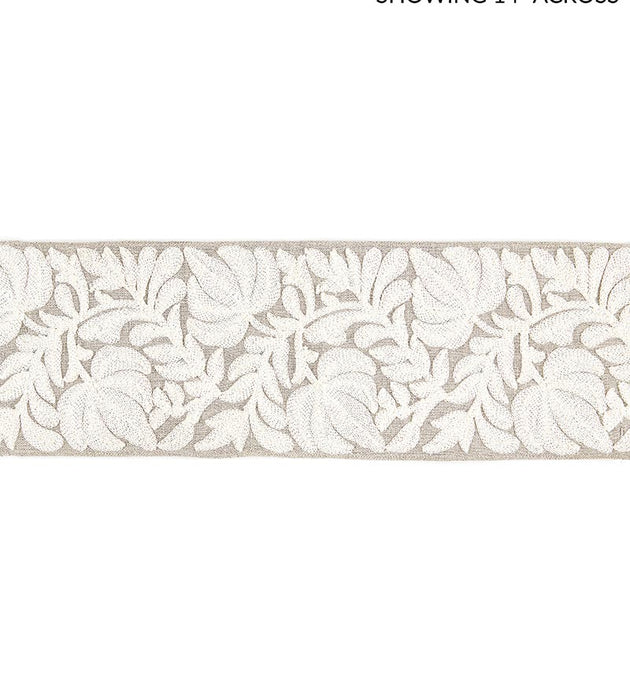 Scalamandre Coventry Embroidered Tape Flax Trim SC 0001T3296