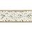 Scalamandre Linnea Embroidered Tape Flax Trim Sample SC 0001T3298