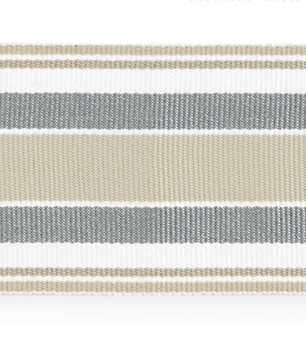 Scalamandre Marina Stripe Tape Pebble Trim Sample SC 0001T3311