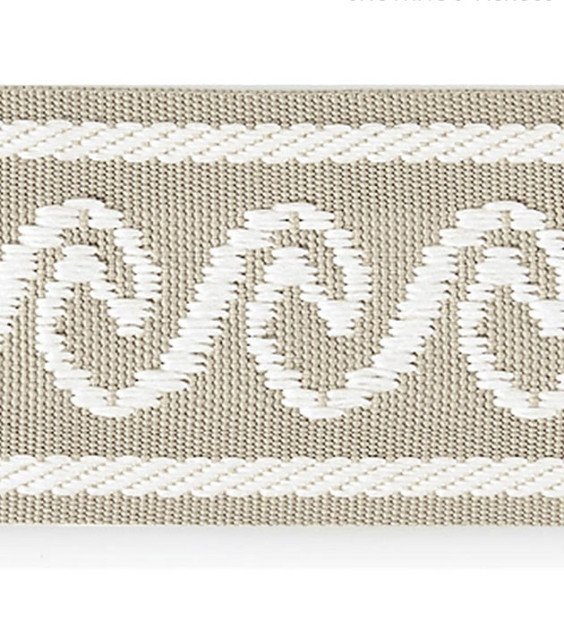 Scalamandre Wave Tape Linen Trim Sample SC 0001T3313