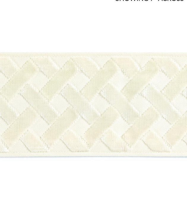 Scalamandre Parquet Velvet Tape Bechamel Trim Sample SC 0001T3326