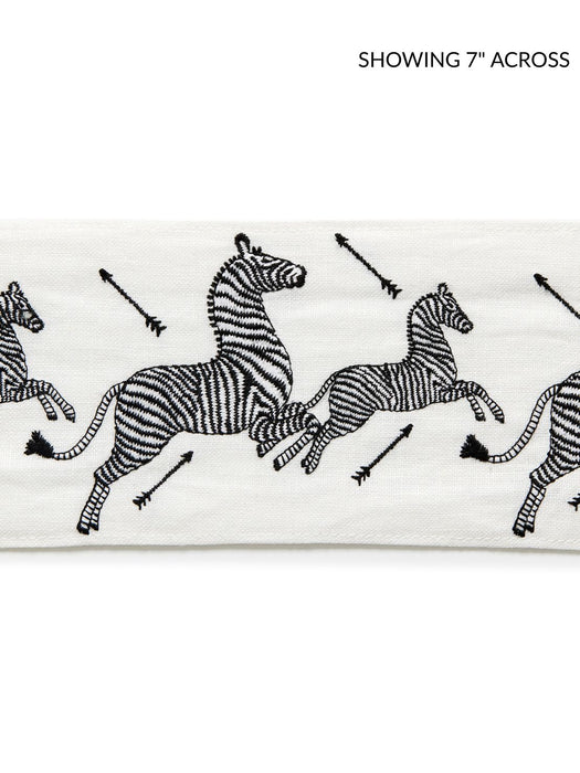 Scalamandre Zebras Embroidered Tape Ivory Trim SC 0001T3332