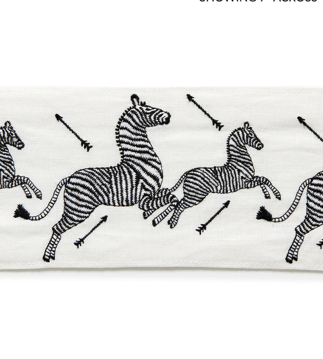 Scalamandre Zebras Embroidered Tape Ivory Trim SC 0001T3332