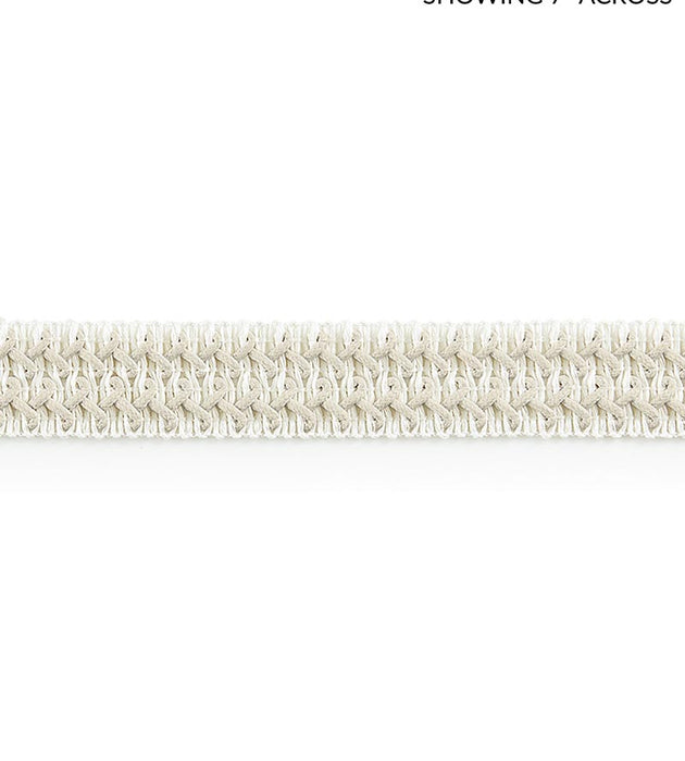 Scalamandre Kaarina Linen Braid Blanc Trim SC 0001V1244