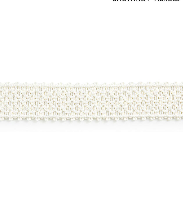 Scalamandre Ansa Linen Braid Blanc Trim Sample SC 0001V1245