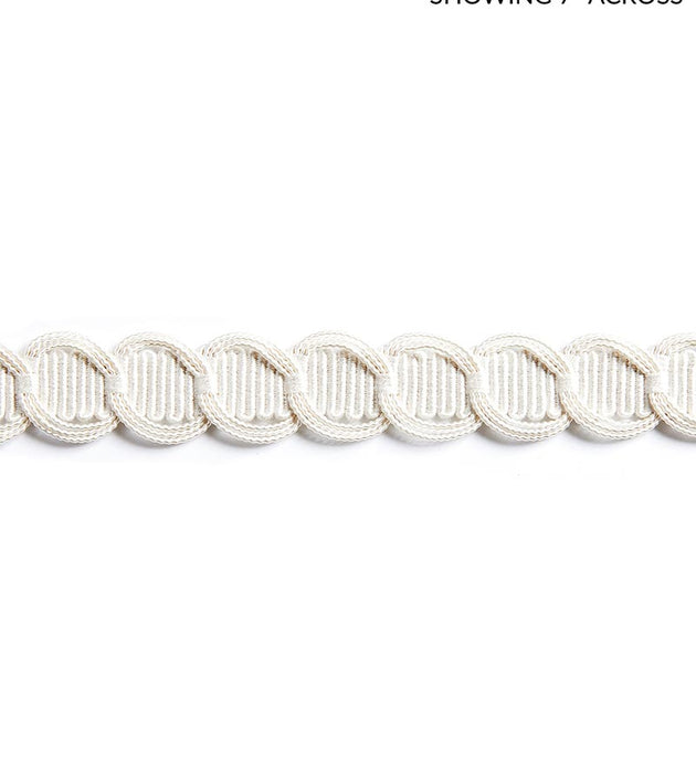 Scalamandre Crescent Braid Frost Trim Sample SC 0001V1248