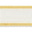 Scalamandre Odeon Shimmer Braid Buttercup Trim Sample SC 0001V1249