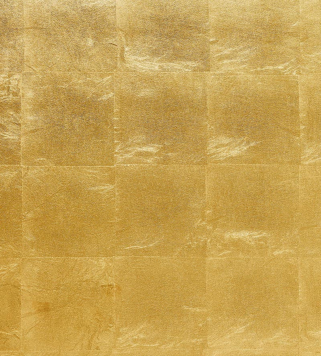 Scalamandre Gold Leaf Gold Metal Wallpaper Sample SC 0001WP88334