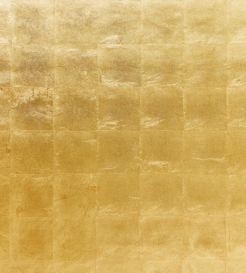 Scalamandre Gold Leaf Gold Metal Wallpaper Sample SC 0001WP88334