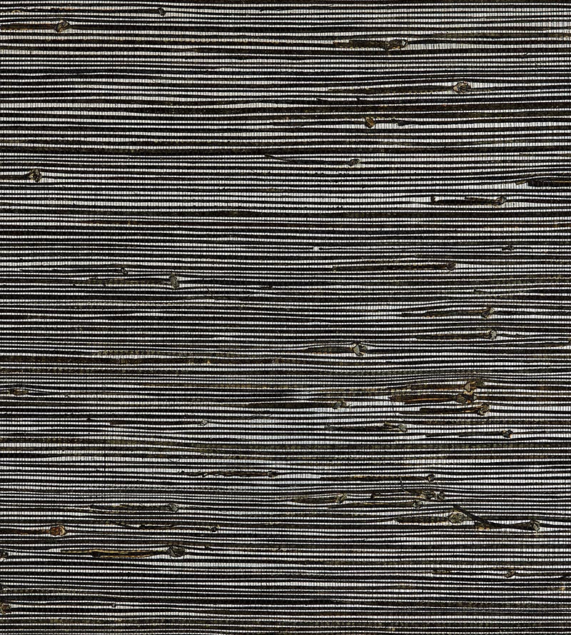 Scalamandre Metallic Jute Weave Granite & Silver Wallpaper SC 0001WP88351