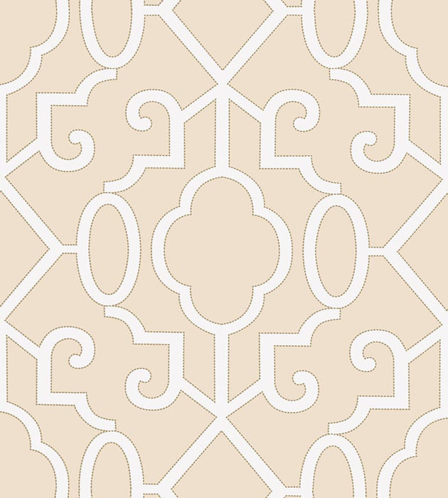 Scalamandre Ming Fretwork WP Alabaster Wallpaper SC 0001WP88356