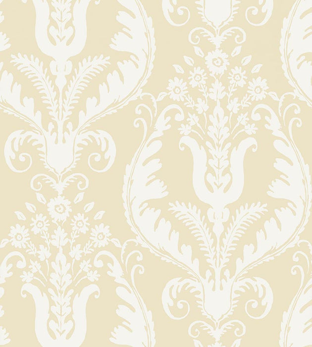 Scalamandre Primavera Alabaster Wallpaper Sample SC 0001WP88376