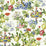 Scalamandre Shantung Garden Bloom Wallpaper Sample SC 0001WP88377