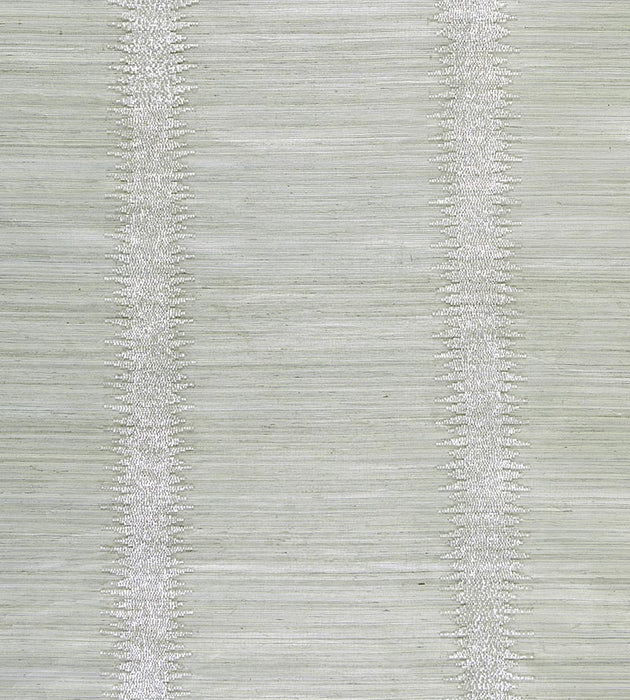 Scalamandre Veronica Beaded Grasscloth Glacier Wallpaper Sample SC 0001WP88386