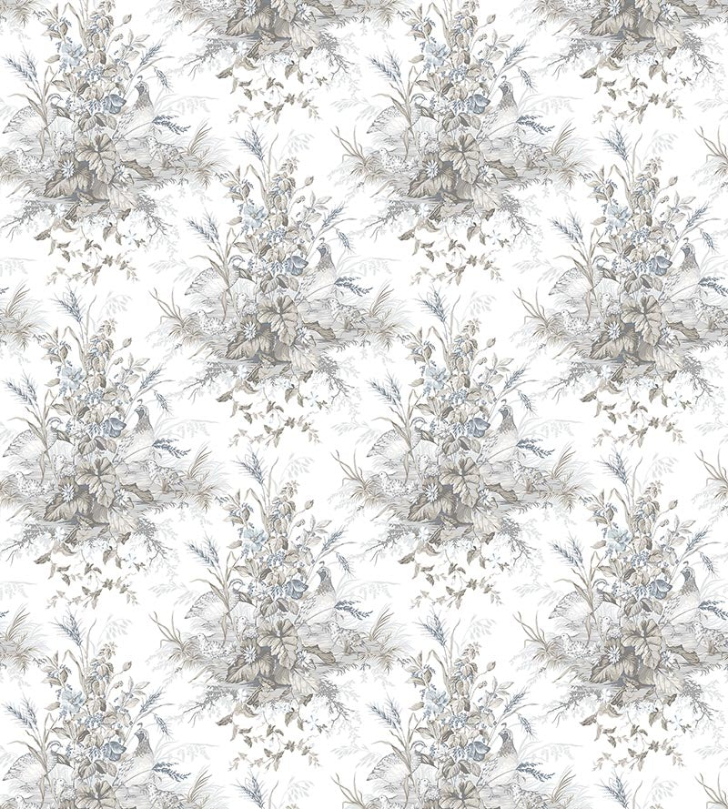 Scalamandre Edwin'S Covey Grisaille Wallpaper Sample SC 0001WP88434