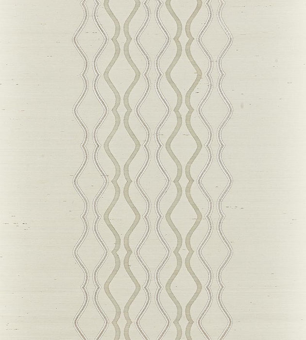 Scalamandre Valentina Embellished Sisal Frost Wallpaper SC 0001WP88447