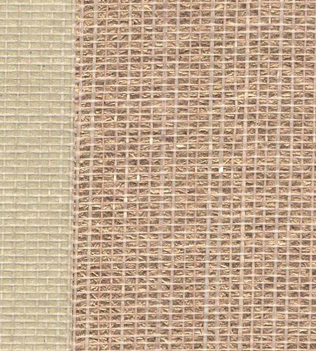 Scalamandre Mezzo - Sisal Natural & Warm Gold Wallpaper Sample SC 0001WP88463