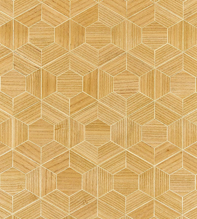 Scalamandre Hive - Wood Cashew Wallpaper Sample SC 0001WP88467