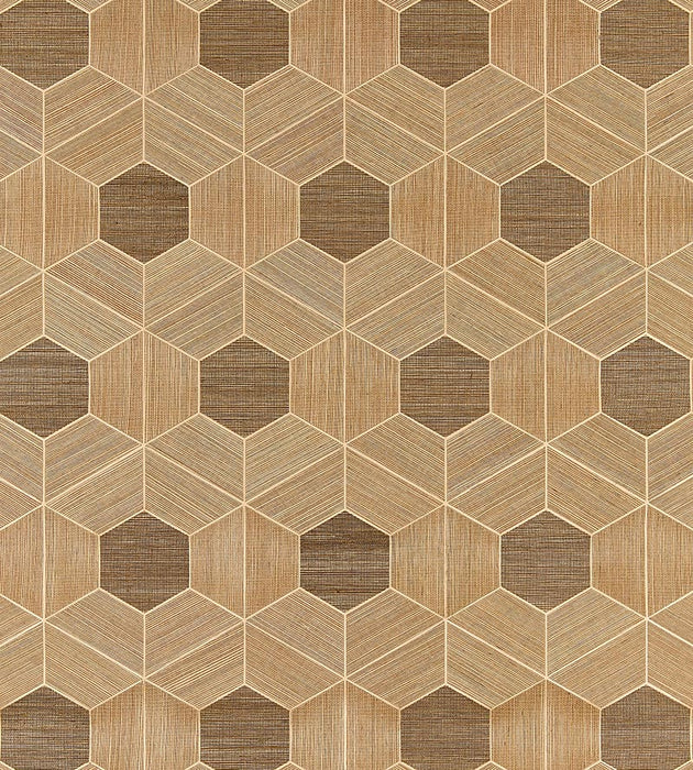 Scalamandre Hive - Sisal Burnished Wallpaper SC 0001WP88468