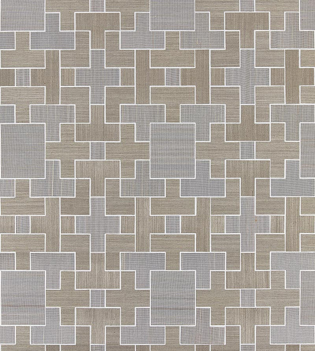 Scalamandre Allegro - Sisal Dove Wallpaper Sample SC 0001WP88471