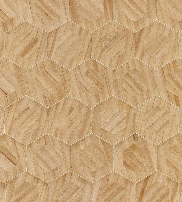 Scalamandre Hexad Balsa Wallpaper Sample SC 0001WP88476