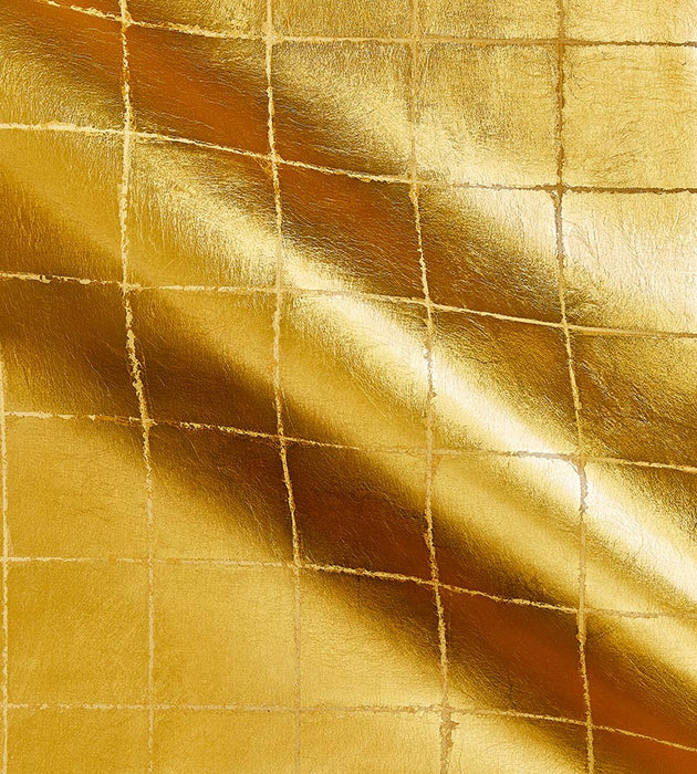 Scalamandre Golden Square Gold Wallpaper Sample SC 0001WP88509