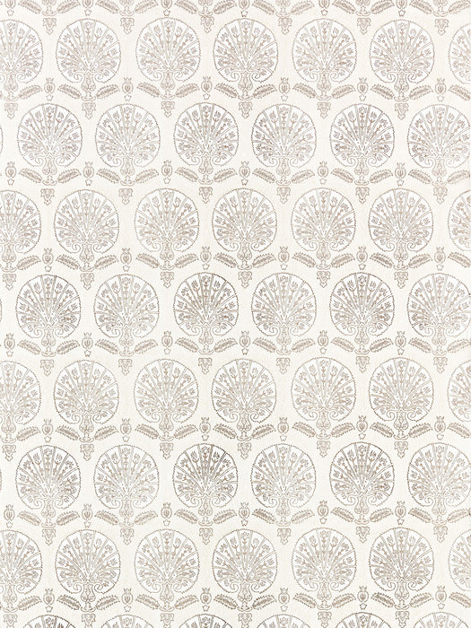 Scalamandre Karanfil Block Print Birch Wallpaper Sample SC 0001WP88560