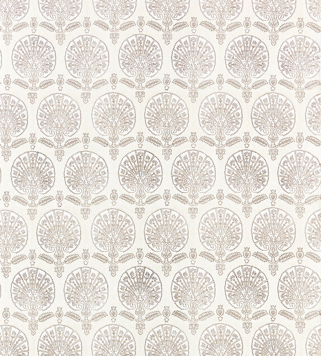 Scalamandre Karanfil Block Print Wallpaper Birch Wallcovering Sample SC 0001WP88560