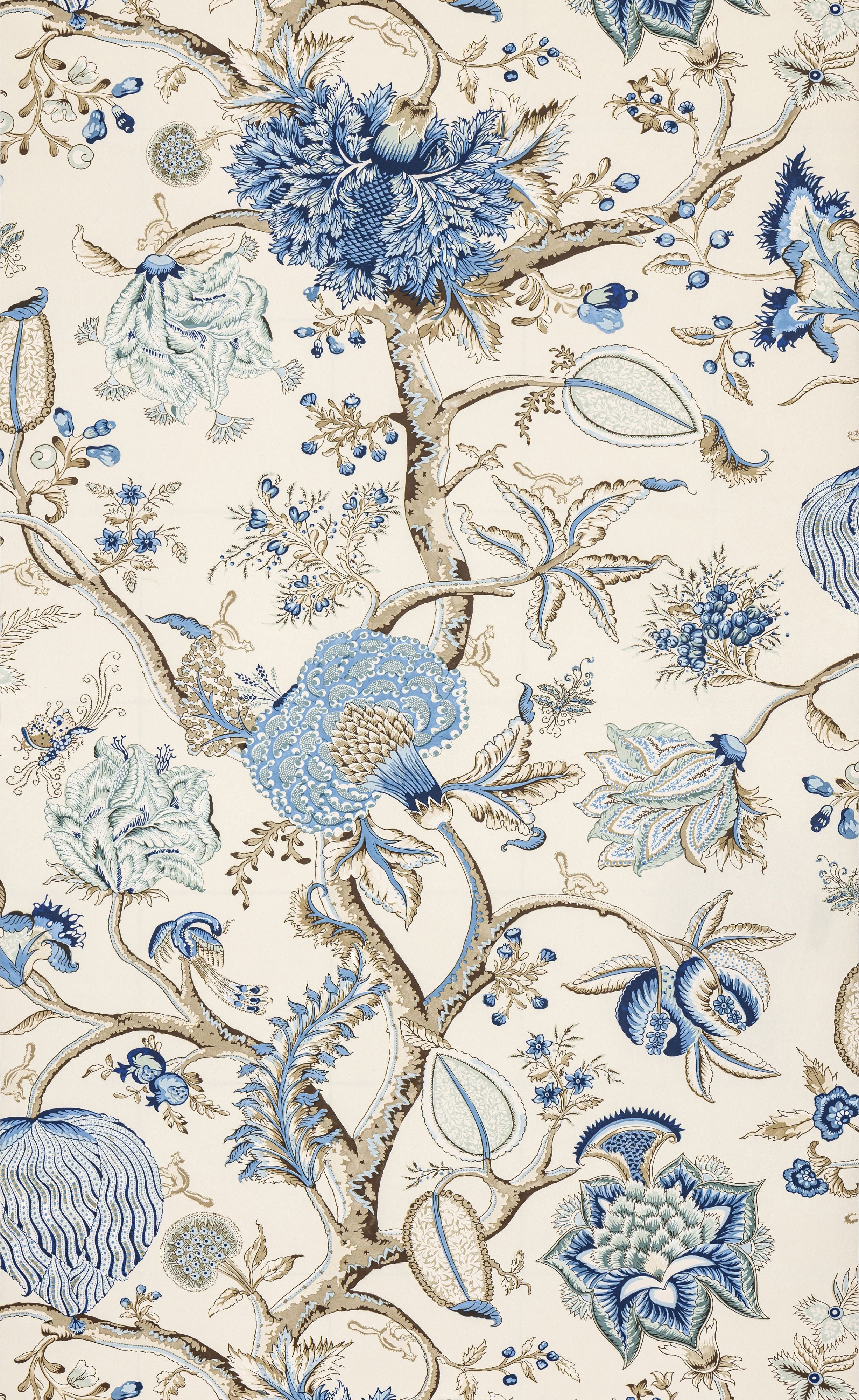 Scalamandre Pondicherry Delft Wallpaper SC 0001WP88585