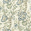 Scalamandre Cumbria Aquamarine On Ivory Wallpaper Sample SC 0001WP88589