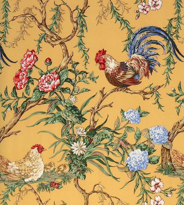 Scalamandre Chanticleer Mustard Fabric SC 000216360