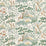 Scalamandre Kelmescott Hand Block Print Leaf On Ivory Fabric SC 000216590