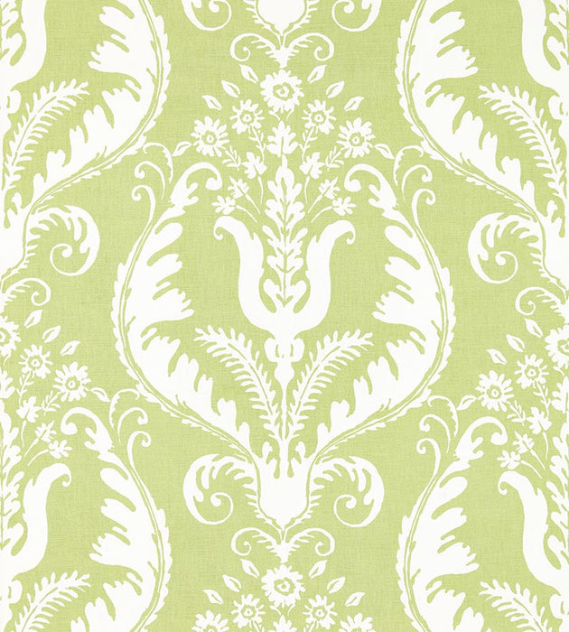 Scalamandre Primavera Linen Print Celery Fabric SC 000216597