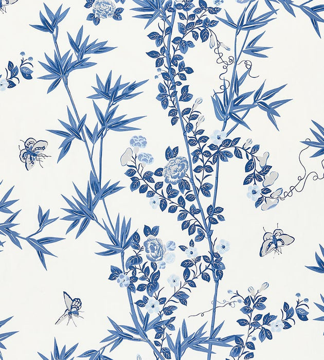 Scalamandre Jardin De Chine Porcelain Fabric SC 000216608