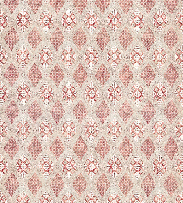 Scalamandre Farrah Print Coral Spice Fabric SC 000216626