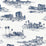 Scalamandre Cairo Toile Lapis Fabric SC 000216635