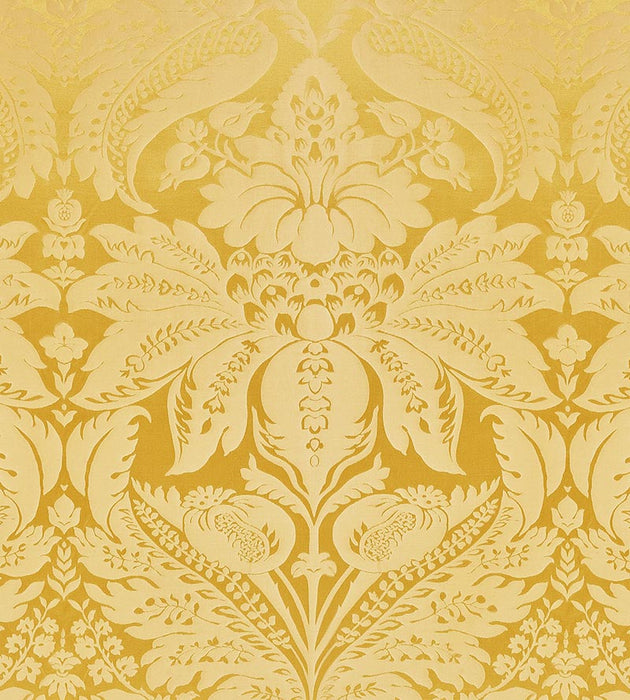 Scalamandre Newport Damask Vermeil Fabric SC 000220100M