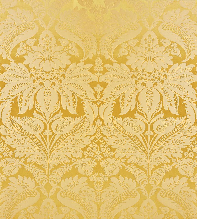 Scalamandre Newport Damask Vermeil Fabric SC 000220100M