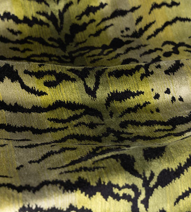 Scalamandre Tigre Greens & Black Fabric SC 000226167MMA