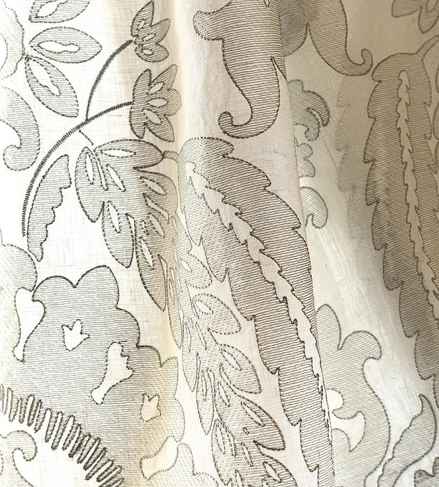 Scalamandre Lia Damask Sheer Haze Fabric SC 000227053