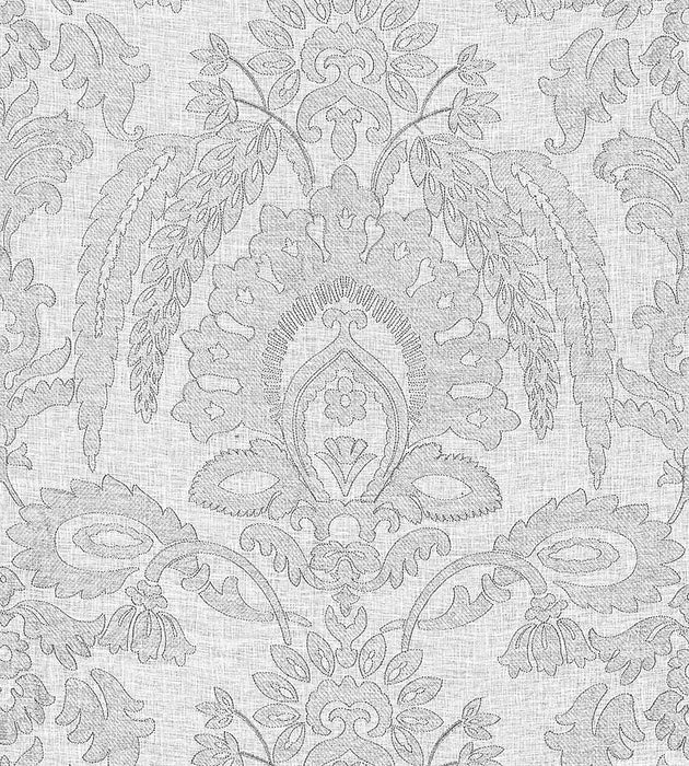 Scalamandre Lia Damask Sheer Haze Fabric SC 000227053