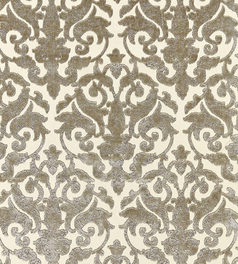 Scalamandre Venezia Silk Velvet Pewter Fabric SC 000227078