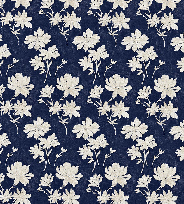 Scalamandre Flore Batik Indigo Fabric SC 000227082