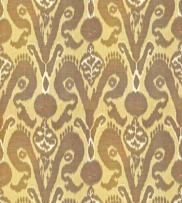 Scalamandre Bukhara Silk Ikat Spice Fabric SC 000227097