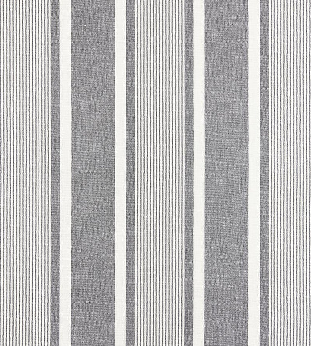 Scalamandre Wellfleet Stripe Zinc Fabric SC 000227111