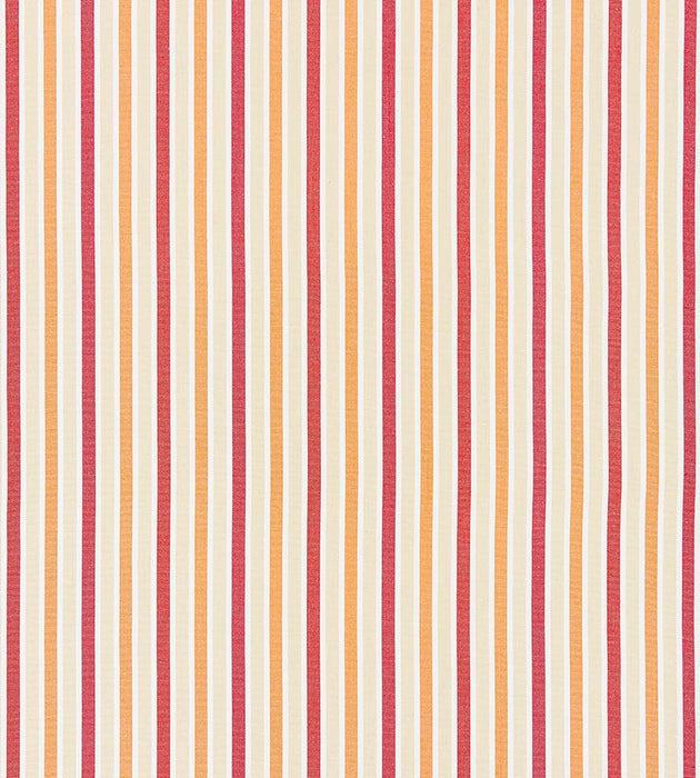 Scalamandre Leeds Cotton Stripe Coral Fabric SC 000227114