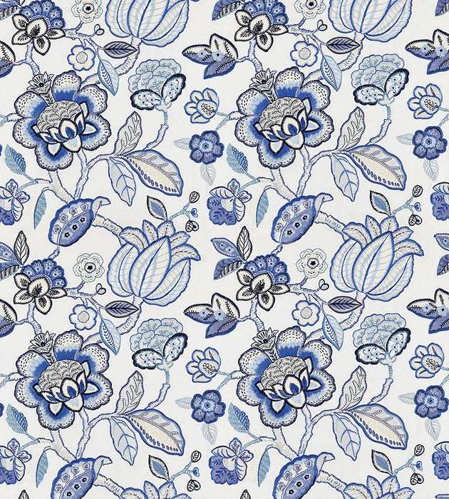 Scalamandre Coromandel Embroidery Porcelain Fabric SC 000227126