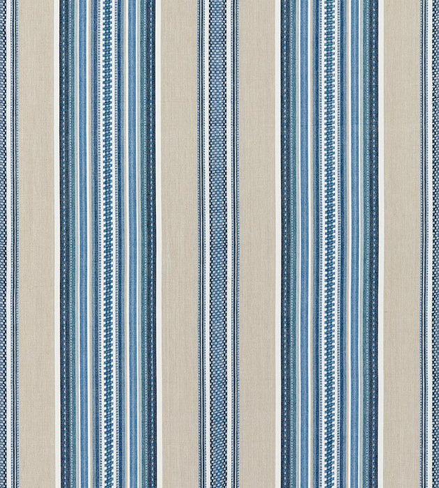 Scalamandre Cyrus Cotton Stripe Chambray Fabric SC 000227180