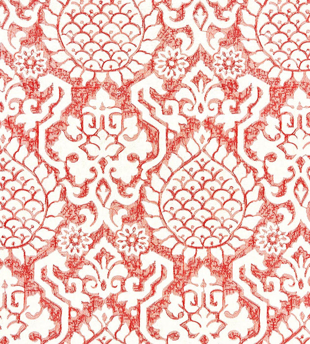 Scalamandre Surat Embroidery Coral Fabric SC 000227217